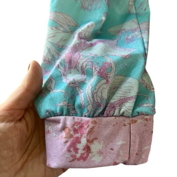 LoveShackFancy X Hurley NWT "Under the Sea" Lurex Mermaid Bomber Jacket Large - Picture 7 of 16